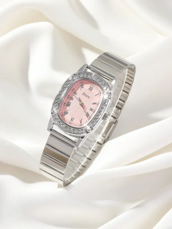 Montre en Acier Inoxydable Argenté