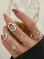 Pack de 11 Bagues en acier inoxydable – Image 2