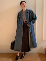 Manteau Long en Jean style trench – Image 4