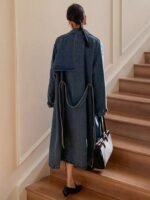 Manteau Long en Jean style trench – Image 6