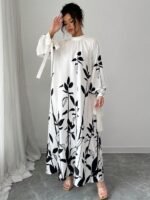 Robe Longue à Manches Lanternes – Image 7