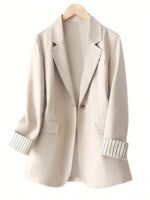 Blazer à Rayures Contrastées – Image 5