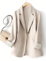 Blazer à Rayures Contrastées – Image 3