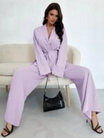 Ensemble Surchemise + Pantalon Taille Haute – Image 5