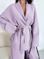 Ensemble Surchemise + Pantalon Taille Haute – Image 6