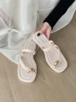 Tongs Plates à Bout Carré – Image 5