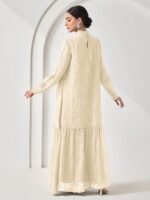 Robe Élégante à Col Montant – Image 9