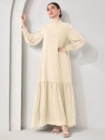 Robe Élégante à Col Montant – Image 7