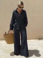 Ensemble Été | Chemise Plissée + Pantalon Large – Image 3